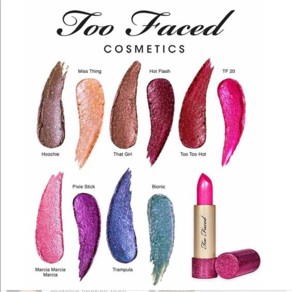 Too Faced Metallic Sparkle Lipstick ๐ - Picture 6 of 6